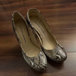 🍁SALE🍁CHINESE LAUNDRY Snake Print Heels size 8.5